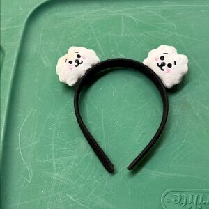 Cute Black Headband with White Cloud Ears